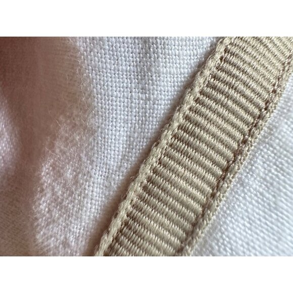 Men's White 100% Linen Button-Up Shirt Unisex Long-Sleeve. Size XL - Picture 10 of 14